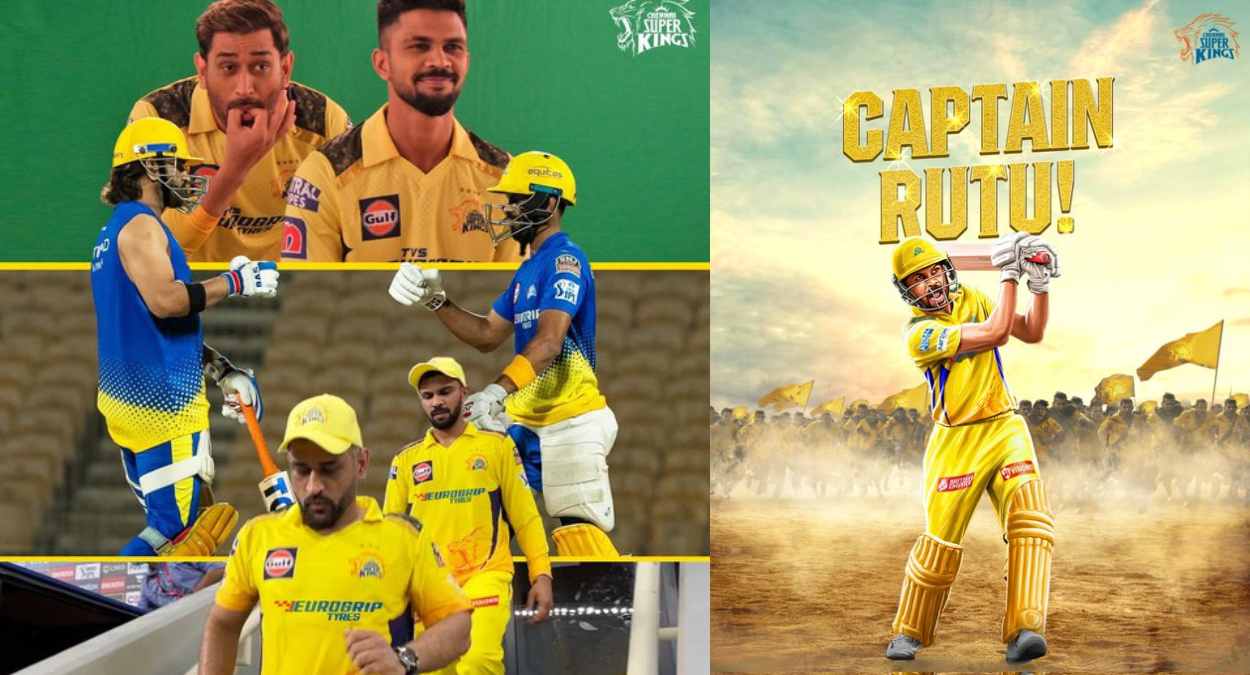 M.S. Dhoni Passes CSK Captaincy Torch to Ruturaj Gaikwad Ahead of IPL 2024 Opener