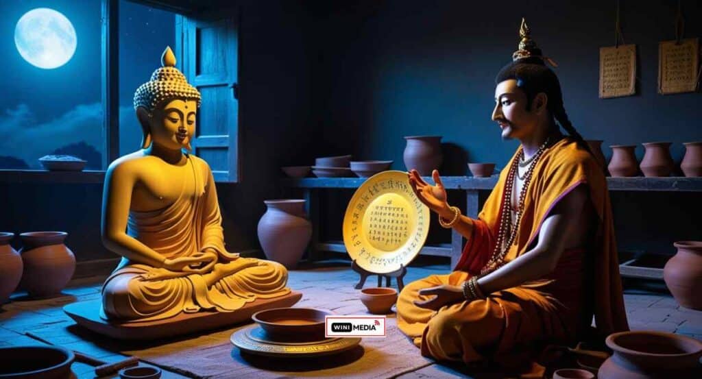 Midnight Teaching with buddha