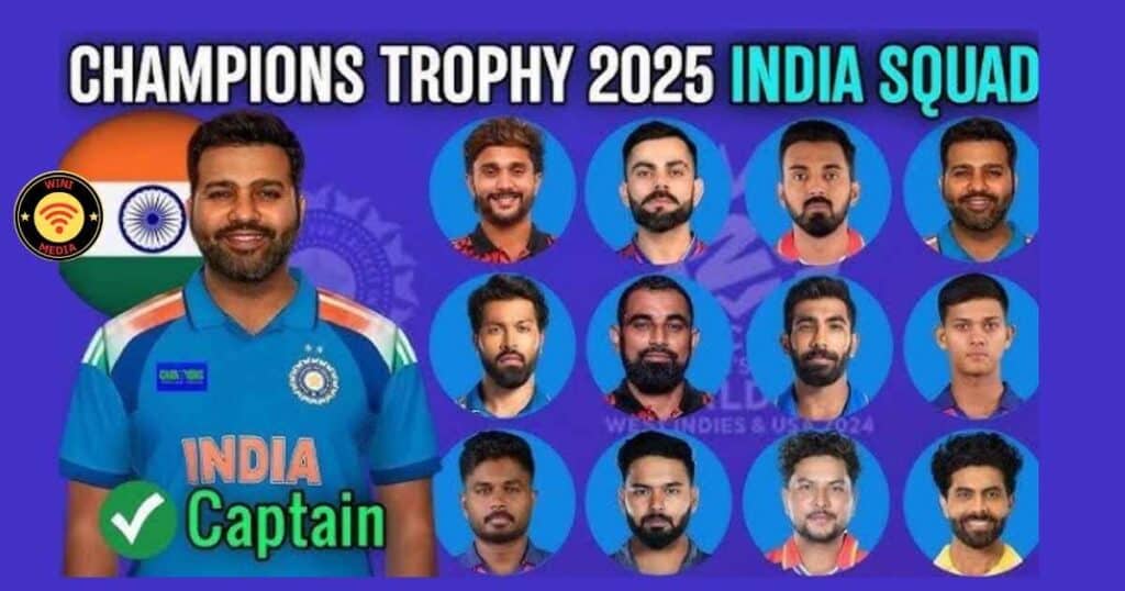 India Champions Trophy 2025 SQUAD